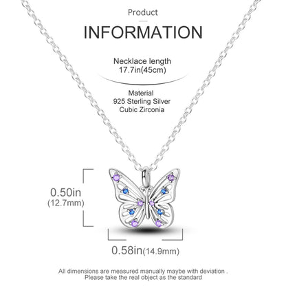 925 Sterling Silver Luminous Firefly Heart Shaped Zircon Pendant Necklace For Women Fashion Anniversary Birthday Jewelry Gifts