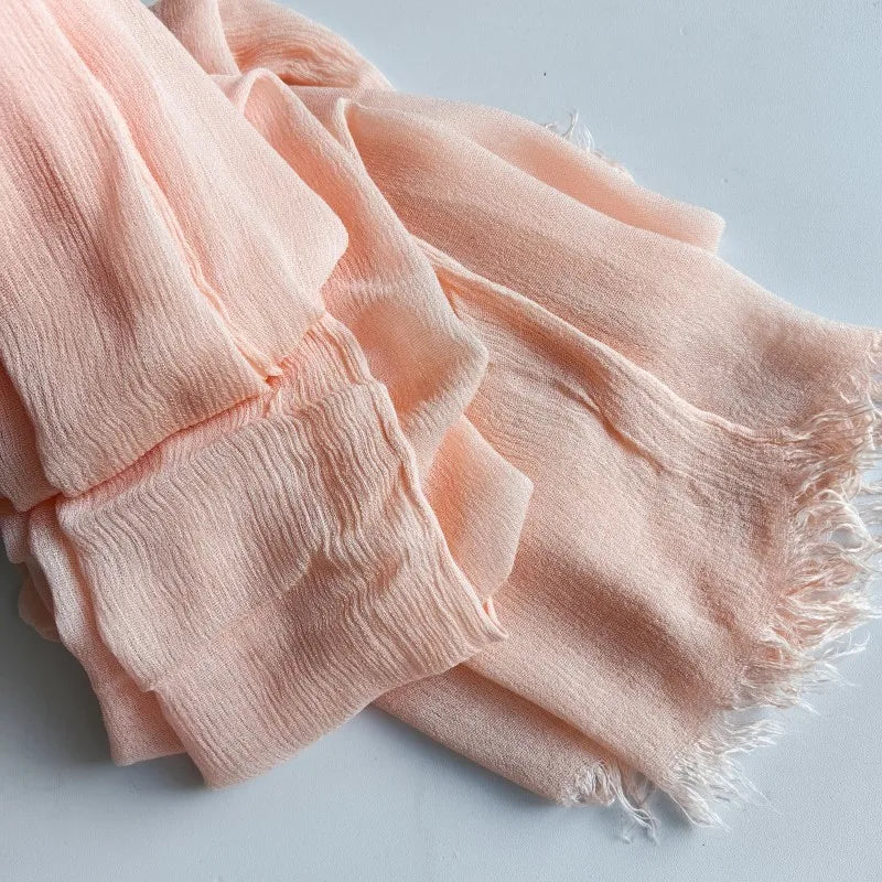 60 Color Cotton Crepe Shawl Headwraps Fashion Scarf Hijab For Women Veil Muslim Islam Hijab Cap Scarf For Muslim Shawl 200*90CM