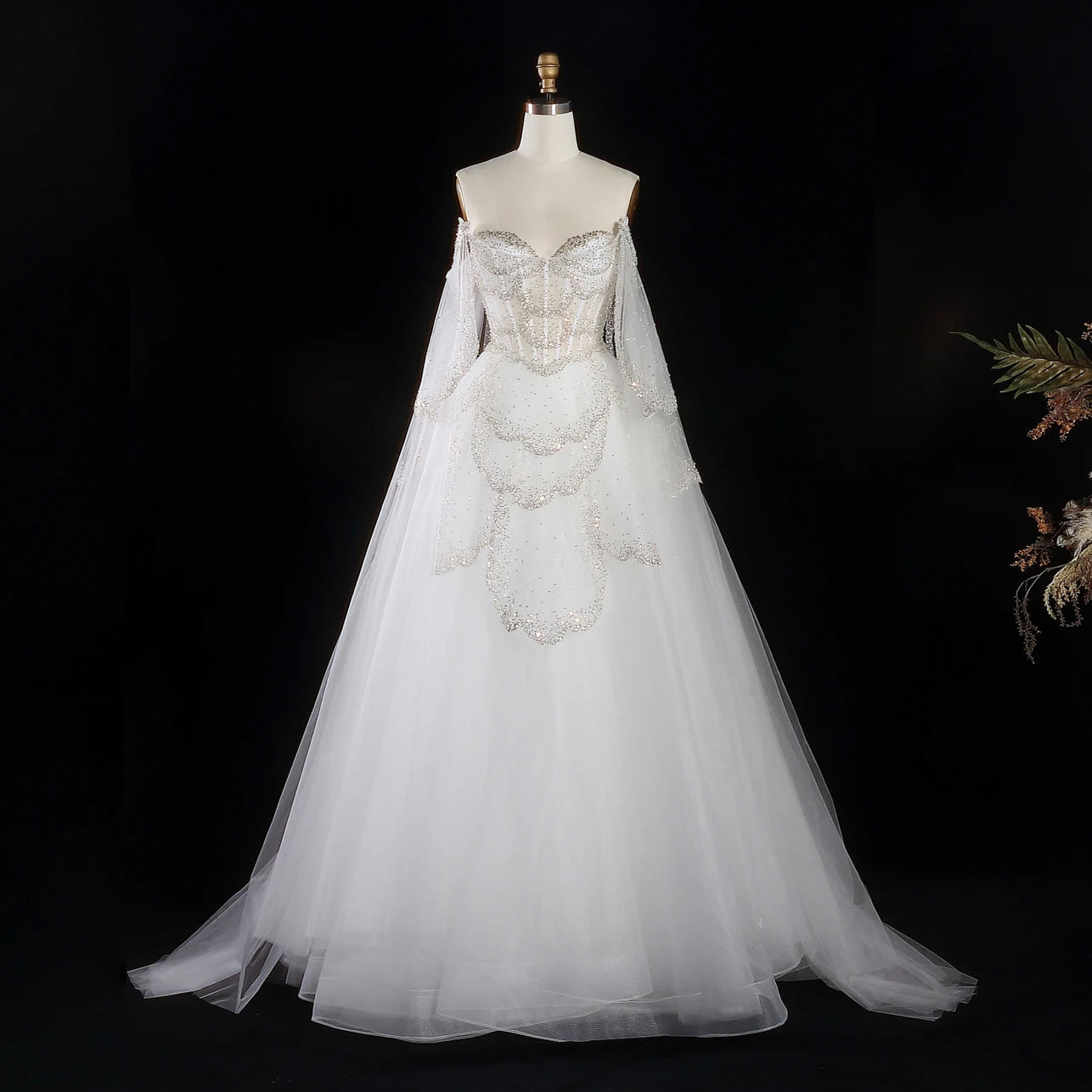 Sharon Said Elegant Off Shoulder Sage Green Evening Dress with Cape Sleeves Sweetheart Luxury for Weddig Party SS215 Customized