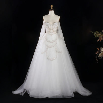 Sharon Said Elegant Off Shoulder Sage Green Evening Dress with Cape Sleeves Sweetheart Luxury for Weddig Party SS215 Customized