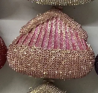 XIYUAN Crystal Evening Bag Purple Diamond Women Wedding Purse Lady Rhinestone Clutches Party Dinner Handbags Luxury Branded Bags