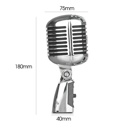 Shure 55SH Vintage Metal Style Dynamic Microphone Iconic Classic Vocal Microphone for Live Performance and Karaoke Shure 55SH