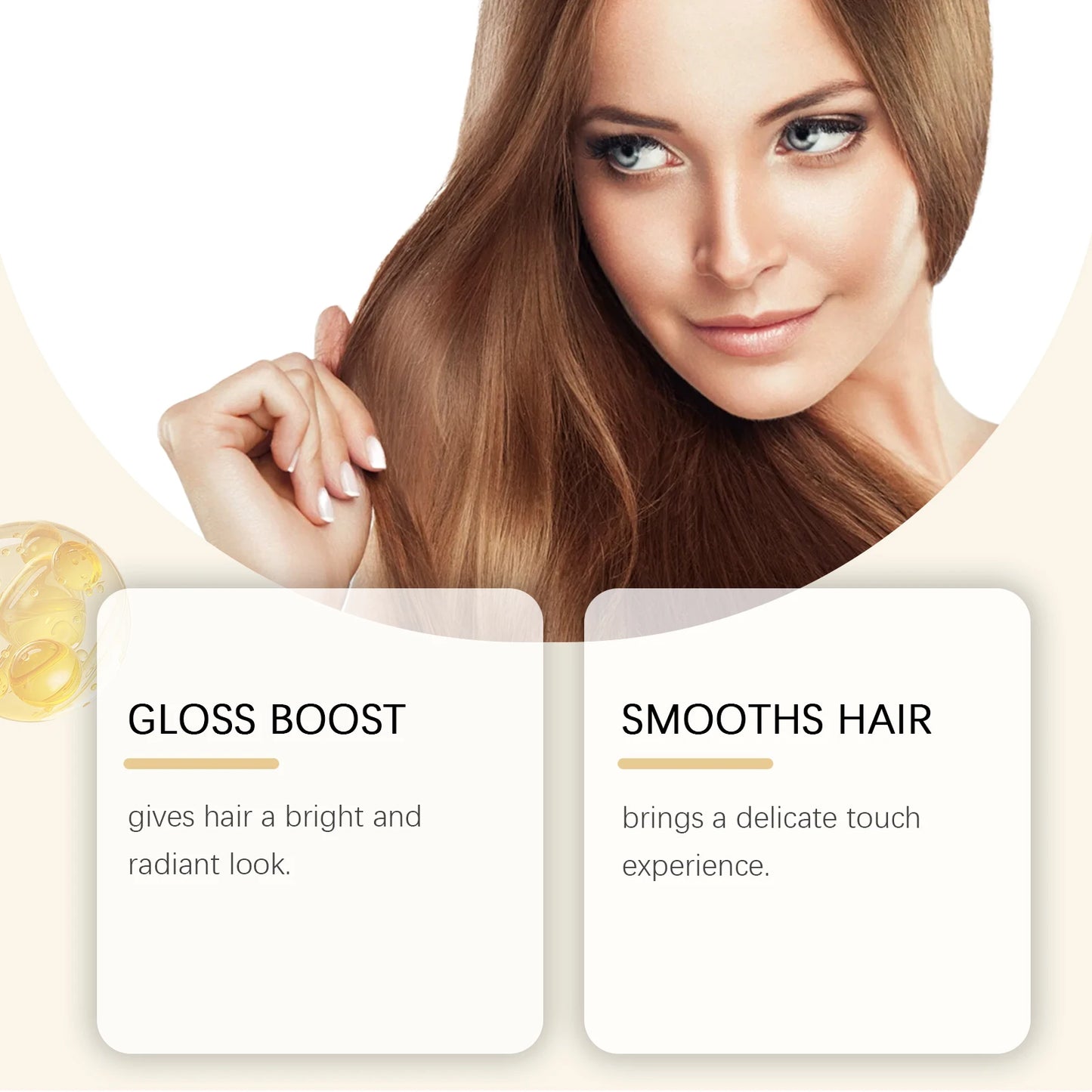 Jojoba Hair Essencial Oil Deep Nourish Scalp Voluming Anti-Frizzy Repair Damaged Hair Oil Enhance Shine Moisturizing Hair Care