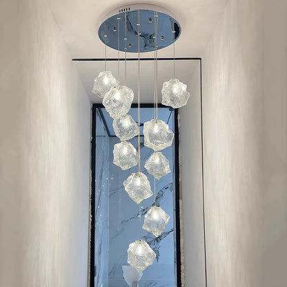 Light luxury home decoration pendant light, staircase light, living room pendant light, dining room light, indoor lighting