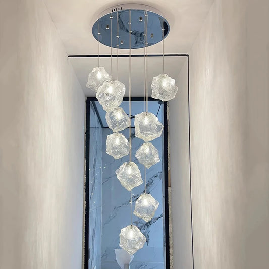 Light luxury home decoration pendant light, staircase light, living room pendant light, dining room light, indoor lighting