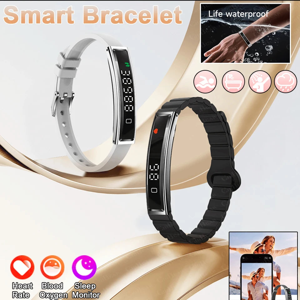 New Sports Waterproof Smart Band Bracelet Gesture Control Heart Rate Blood Oxygen Sleep Monitor Pedometer Screen Smartwatch 2026