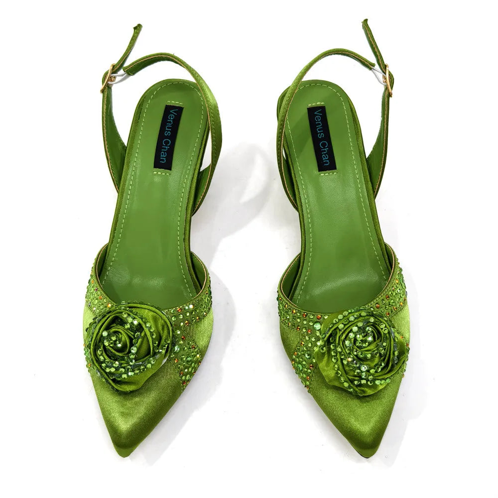 Doershow Beautiful High Quality African Style Ladies Shoes And Bags Set Latest Silver Italian Shoes And Bag Set For Party