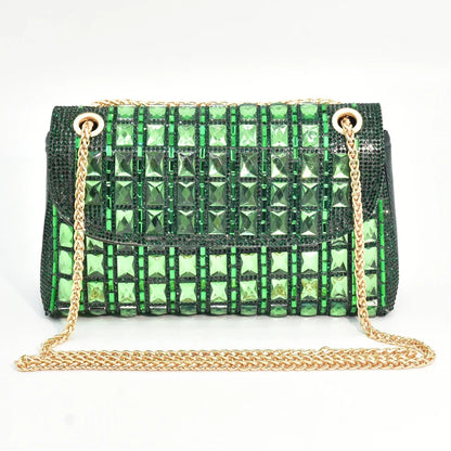 New Arrival African Style Ladies Shoes and Bags Set Latest Italian Women Shoes and Bag Set with Rhinestone Heels Women Luxury