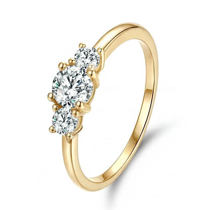 925 Sterling Silver Fashion Gorgeous Shiny Round Zircon Ring For Women Engagement Wedding Party Luxury High Quality Fine Jewelry