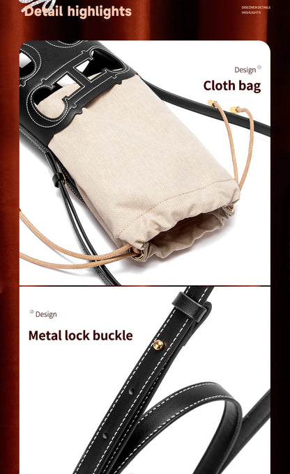 CHCH Women's Shoulder Bag 2026 Spring Hollow Design Handbag High Quality Detachable Shoulder Strap16.5*10*22.5cm