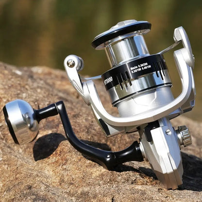 Fisherman Metal Spool Spinning Reel 5.2/1 Gear Ratio Heavy Duty Bait Cast Reel Comfortable Smooth Fishing Reel Lake Fishing