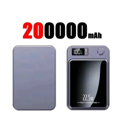 Lenovo PD22.5W Magnetic Wireless Large‑Capacity 500000mAh Portable Fast Charging External Battery Power Bank For iPhone Samsung