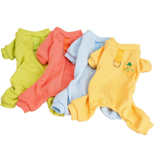 Dog Clothes Mesh Pajamas Jumpsuit Overalls For Small Dogs Chihuahua Shih Tzu Puppy All-In-One Tracksuit Pet Costume Bodysuit XXL
