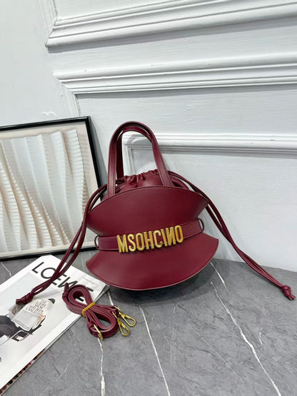 2026 New Fashion Square Diaper Bag Ladies Satchel Handbag Textured Leather Original Retro Crossbody Shoulder Purse Designer