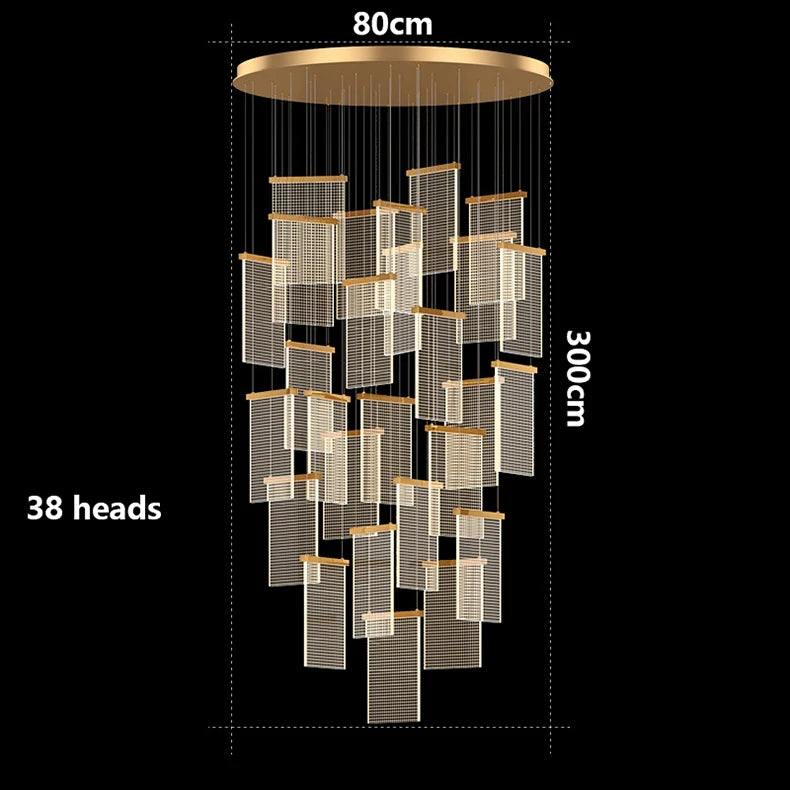 Modern home decor led lights pendant light lamps forstaircase Chandeliers for living room hanging light indoor lighting