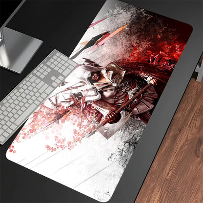 Game Assassin s Creed Mouse Pad Cartoon Lockedge Large Gaming Pad Computer Gamer Keyboard Mat Non-slip Mousepad PC Big Desk Mats