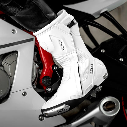 New ILM Off-Road Motorcycle Botas Professional Track Riding Boots Cowhide Waterproof Racing Anti-Collision for Rally Race Shoe