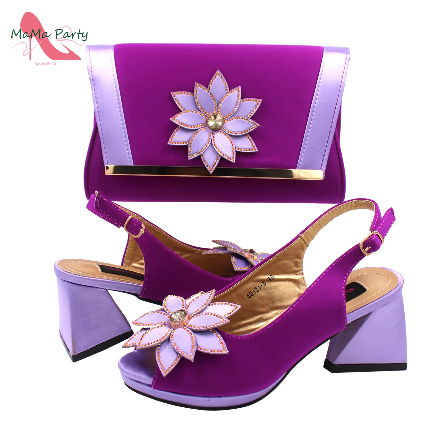 2024 New Design Special Fashion African Women Shoes Matching Bag Set High Quality with Platform Comfortable Heels for Part