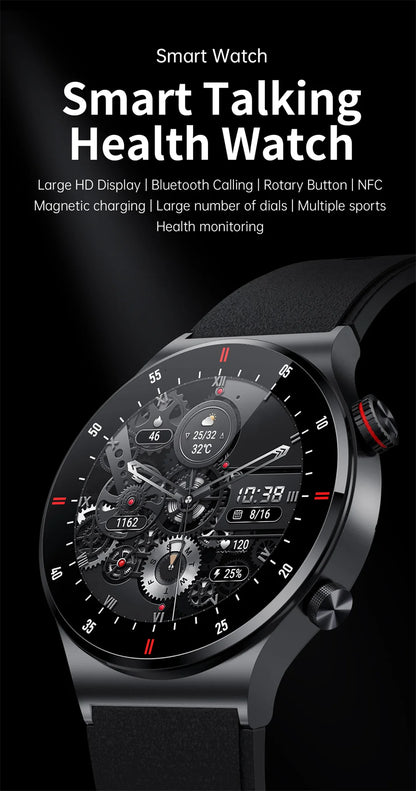 2025 NFC Bluetooth Call Smart Watch Men Full Screen GPS Sports Bracelet Waterproof ECG Health Monitor SmartWatch for IOS Android