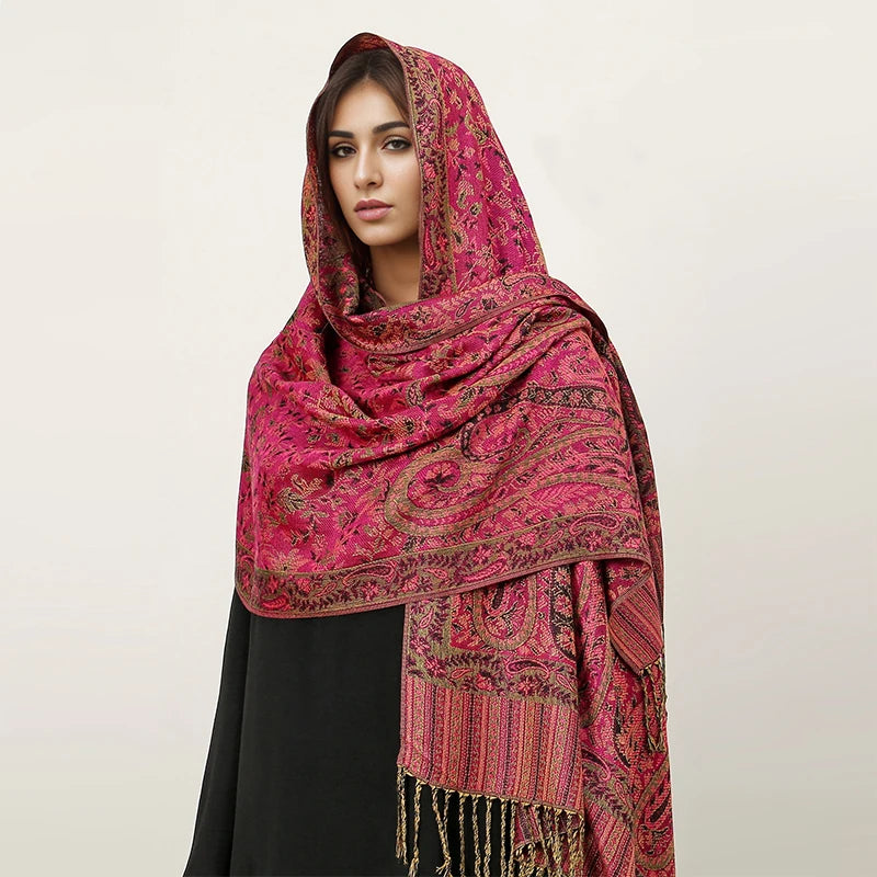 2024 Luxury Brand Cashmere Women Scarf Printed Winter Warm Shawl and Wraps Pashmina Bandana Long Jacquard Paisley Female Foulard