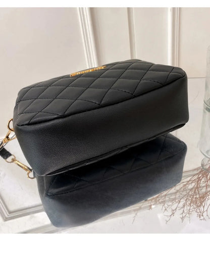 2025 New Small Messenger Bag For Women Trend Lingge Embroidery Camera Female Shoulder Bag Fashion Chain Ladies Crossbody Bags