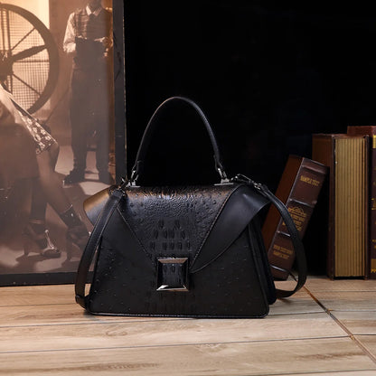 Luxury Designer Brand New Cowhide High Quality Crocodile Print Handbag Women's Fashion Single Shoulder Crossbody Bag Hot Sale