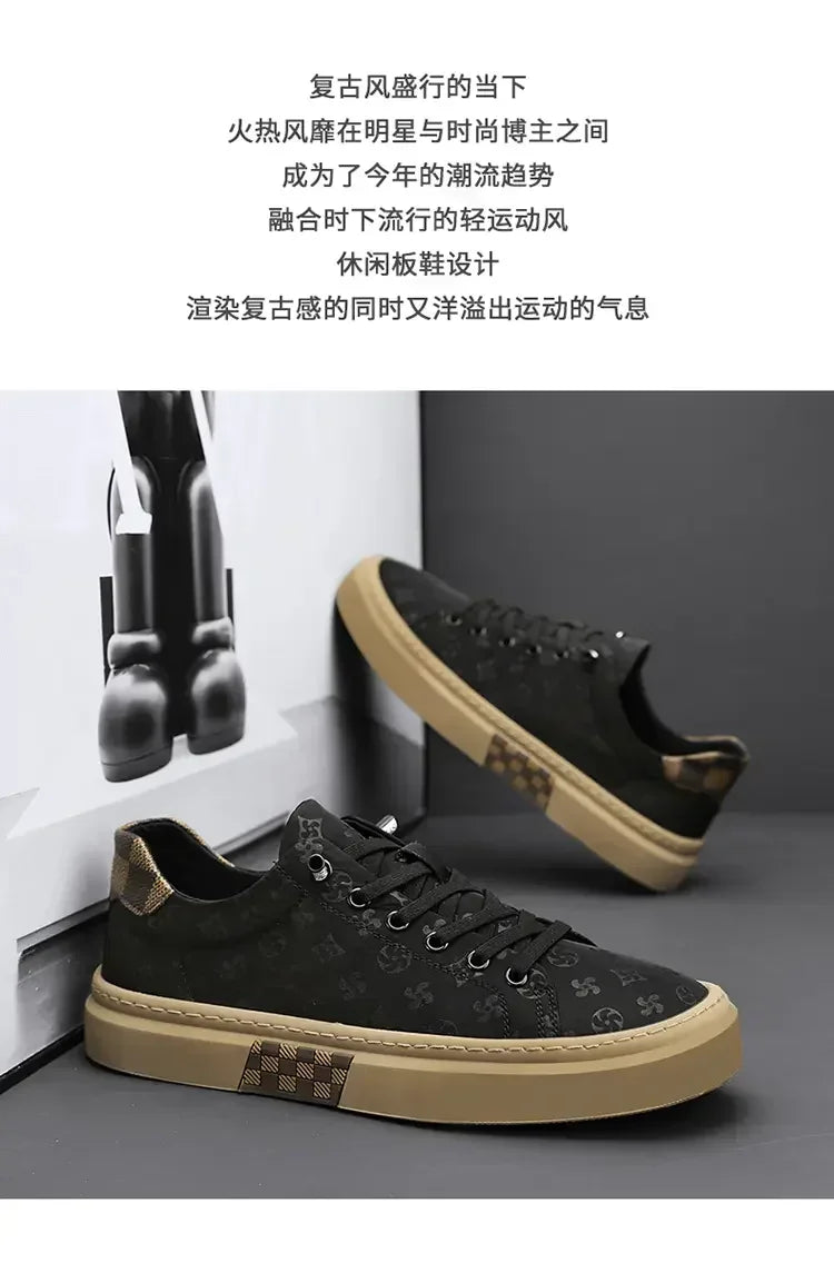 Men Skateboarding Shoes Platform Tennis Gym Sport Sneakers Luxury Design Skateboard Flats Sneakers Outdoor Walking Shoe For Male