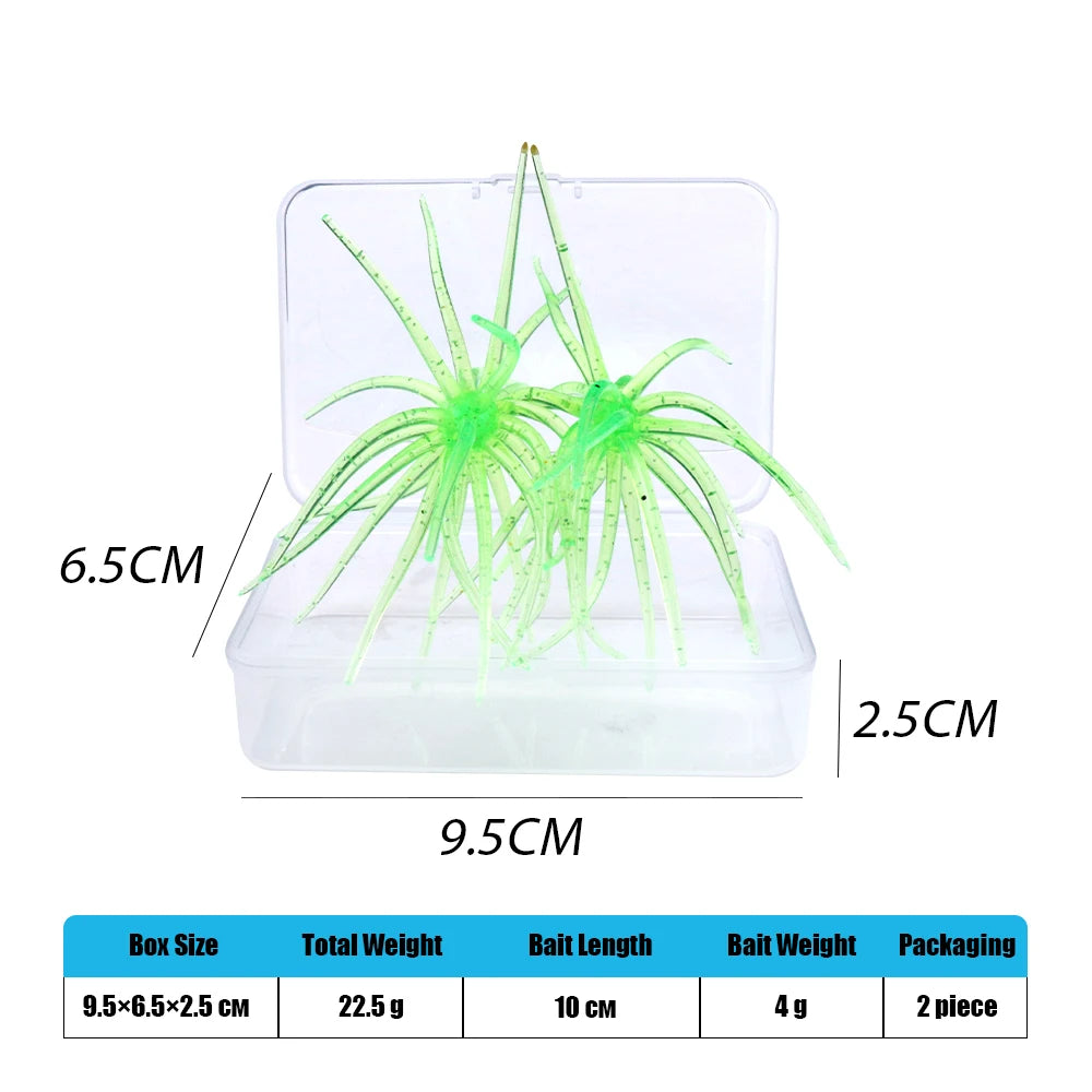 TREHOOK TPE Sea Urchin Soft Fishing Lure 9cm 4g 11cm 9g Silicone Bait for Bream Bass Pike Tilapia Winter Fishing