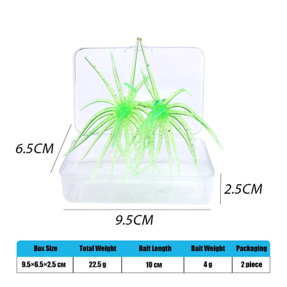 TREHOOK TPE Sea Urchin Soft Fishing Lure 9cm 4g 11cm 9g Silicone Bait for Bream Bass Pike Tilapia Winter Fishing