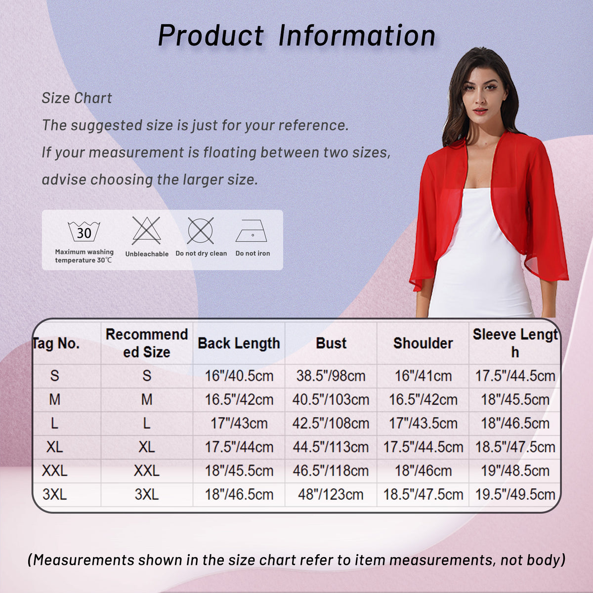 Womens 3/4 Sleeve Chiffon Cardigan Bolero Jacket Summer Elegant Wedding Party Bridal Dress Cover Ups Wraps Shawls Shrug