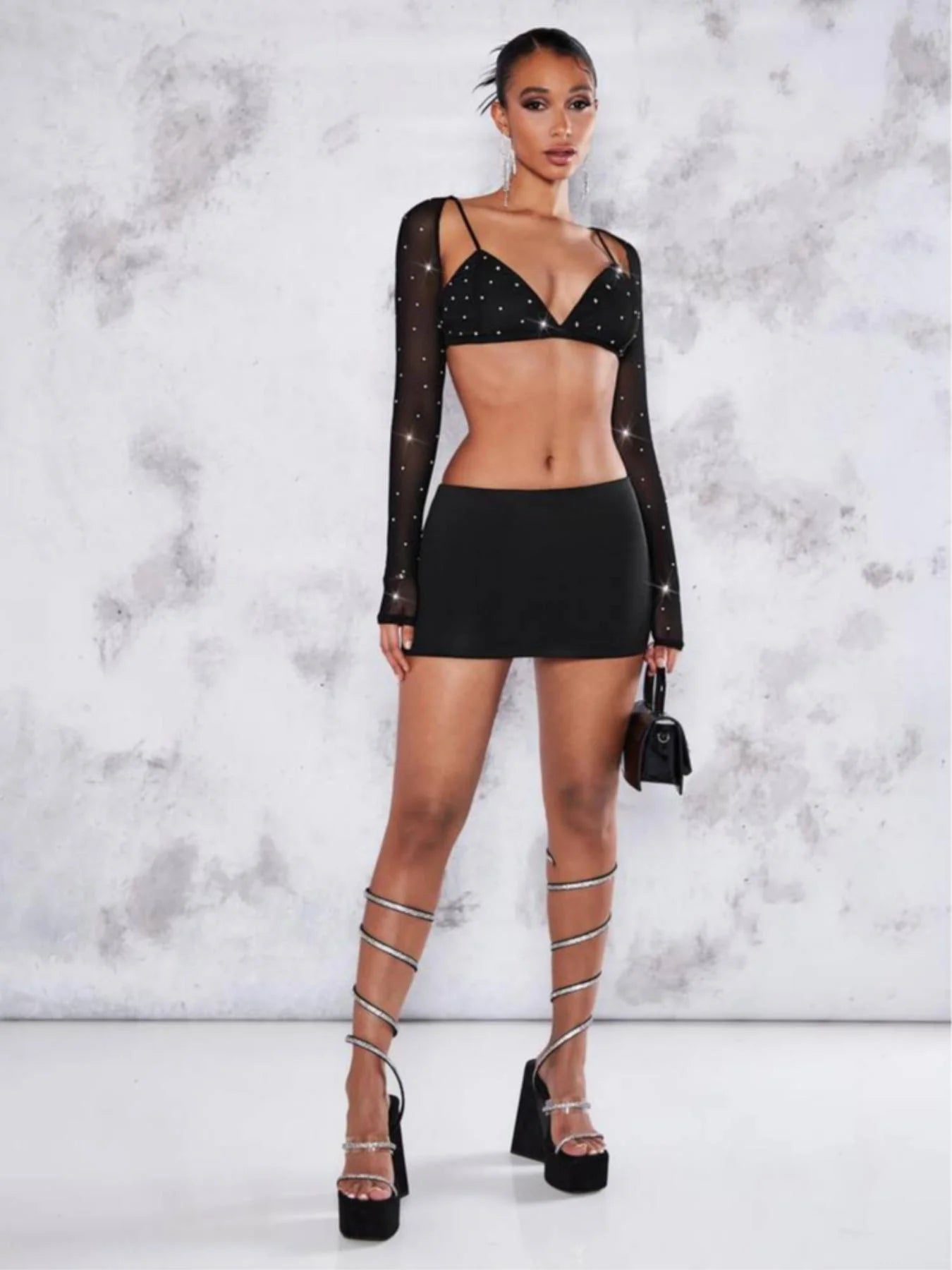 New fashion high-waisted pure color pencil skirt for women in spring, summer and autumn