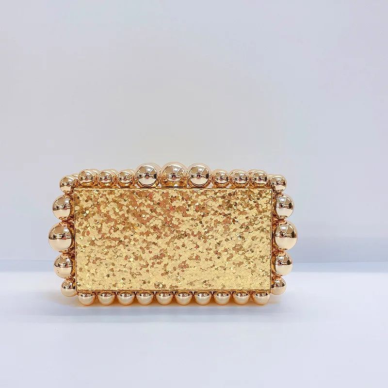 Luxury Design Shoulder Crossbody Bag Fashion New Evening Clutch Bag Ladies Handbag Acrylic Transparent Small Square Bag Female