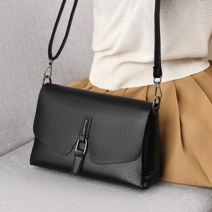 100% Genuine Cowhide 3 layers Shoulder Bag For Women Ladies Designer Soft Crossbody Bags Luxury High Quality Purses Handbags Sac