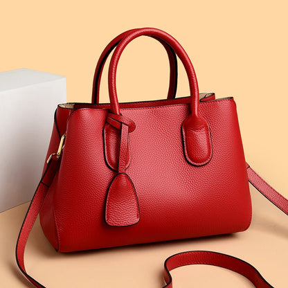 Genuine Leather Large Capacity 3 Layers Women Totes Designer Ladies Shoulder Crossbody Bags Fashion Female Handbags Sac A Main