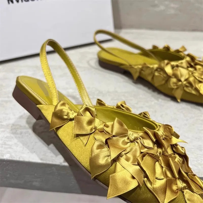 Women Sandals Pointed Toe Flats Elegant Slippers Sexy Fashion Woman Shoes 2025 New Summer Dress Luxury Sandalias De Mujer
