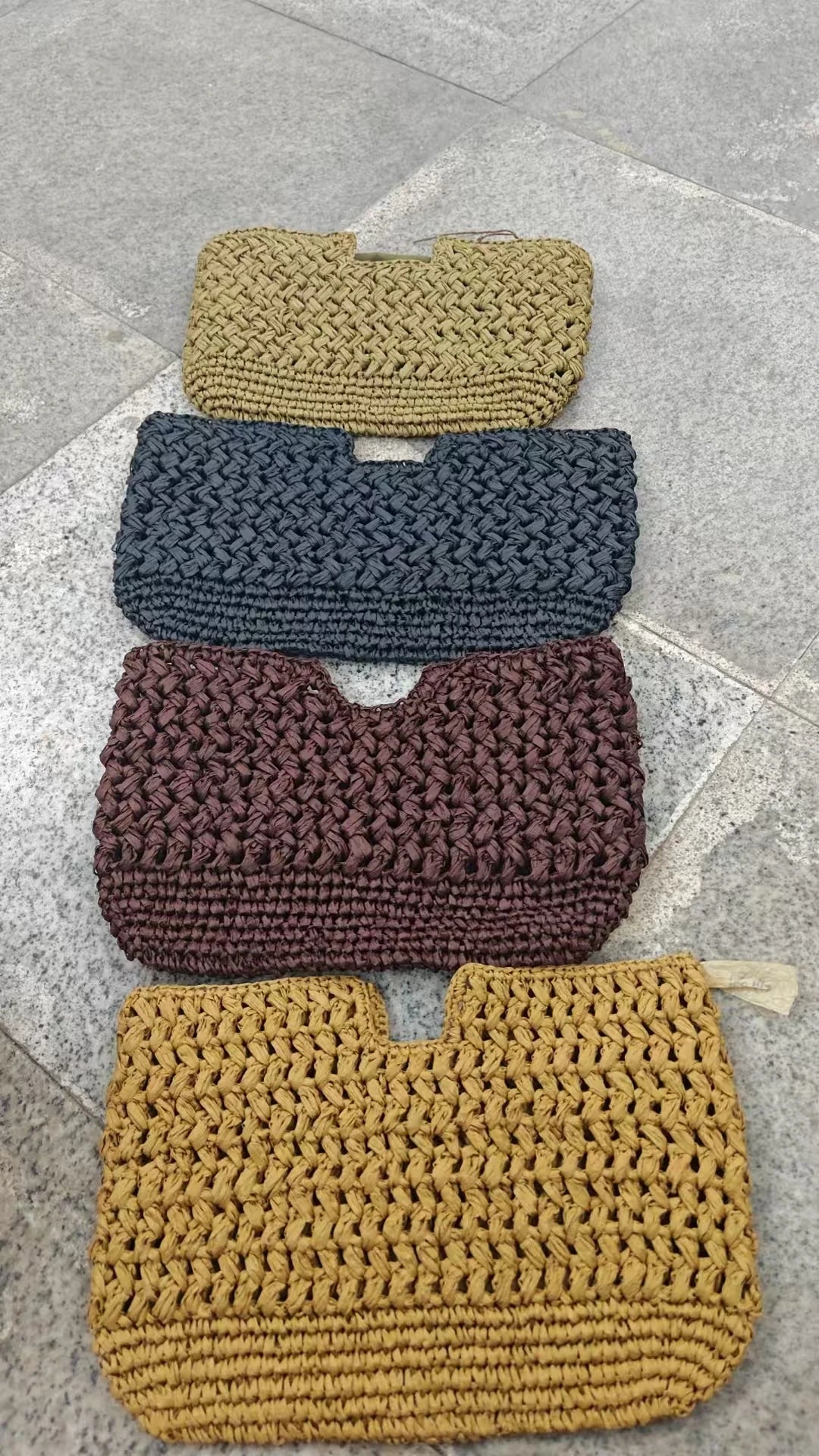 New Summer Beach Bag for Women Clutch Bag Luxury Designer Straw Bags Tote Handbag Fashion Woven Rattan Bags Female Travel Purse