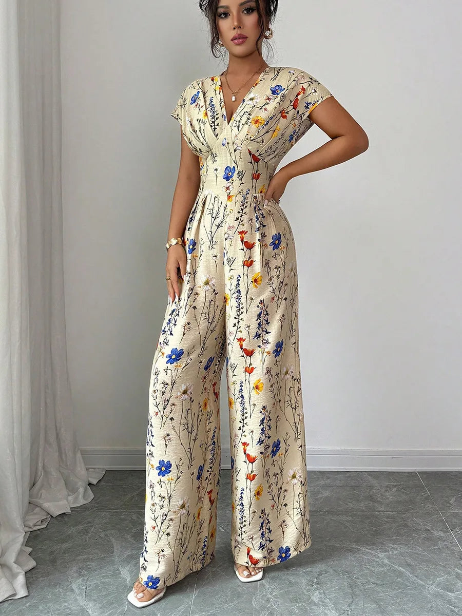 Women's Summer Elegant Short Sleeve High Waist Women's Clothing Straight Office Lady Fashion New Arrival Trendy