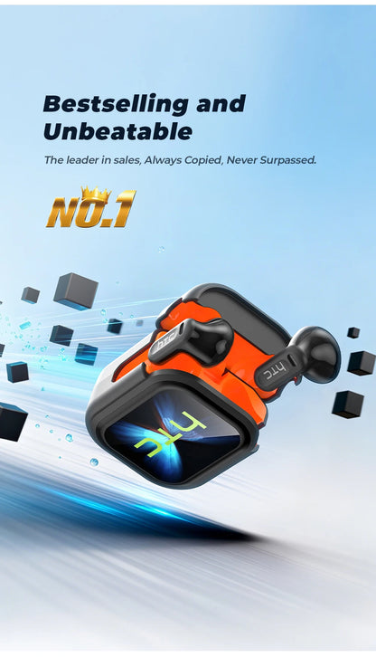 HTC NE20 Original Wireless Bluetooth Earphone In Ear AI Translate Earbud LED Multi-function Touchscreen Noise Reduction Headset