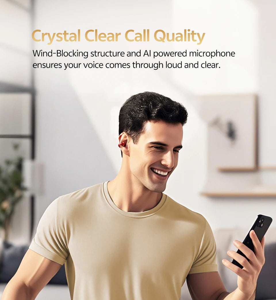 QCY Crossky C30S Open Ear Wireless Earphones Hi-Res with LDAC Ear Clip Earbuds Bluetooth 6.0 Clip On OWS Sports Headphones 40Hrs