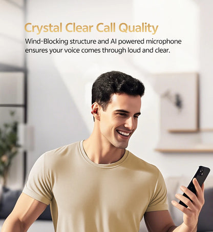 QCY Crossky C30S Open Ear Wireless Earphones Hi-Res with LDAC Ear Clip Earbuds Bluetooth 6.0 Clip On OWS Sports Headphones 40Hrs