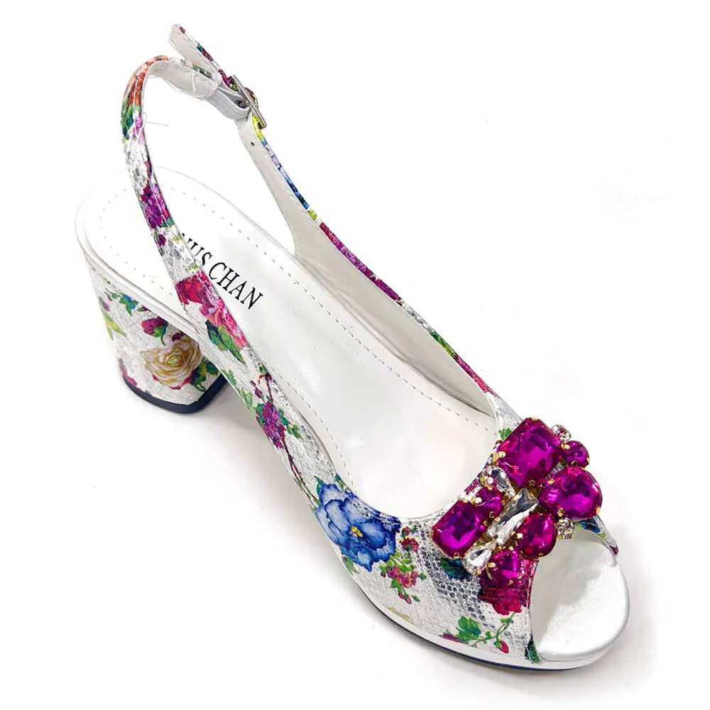 Venus Chan Italian Design Shoes and Bags Matching Set 2024 Women High Heel Party Purple Color Nigeria Wedding Bigger Size Shoes