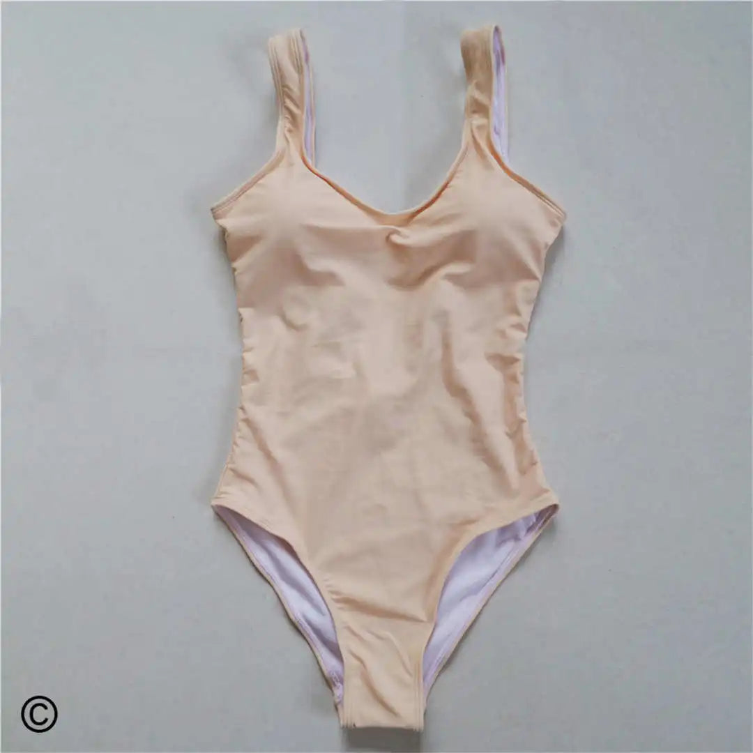 S - 6XL Sexy Female Plus Size Large Size One Piece Swimsuit Backless Monokini Swimwear Women Bather Bathing Suit Swim V128C