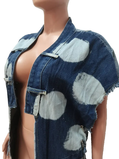 Wmstar Women Clothing Denim Coat Trench Jacket Fashion Street Out Wear Cool Pockets New in Long Tops Wholesale Dropshipping 2023