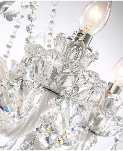 Luxury Living Room Decorate LED Ceiling Pendant Lights Indoor Hanging Lights Fixture Home Crystal Chandeliers Villa Lighting