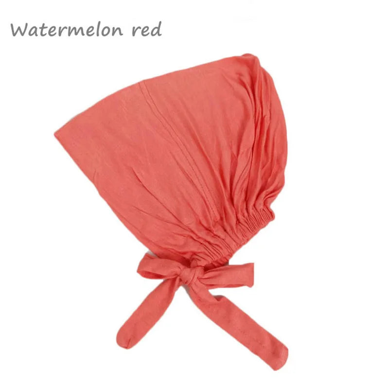 New Soft Modal Muslim Turban Hat Inner Hijab Caps Islamic Underscarf Bonnet India Hats Female Headwrap Turbante Mujer