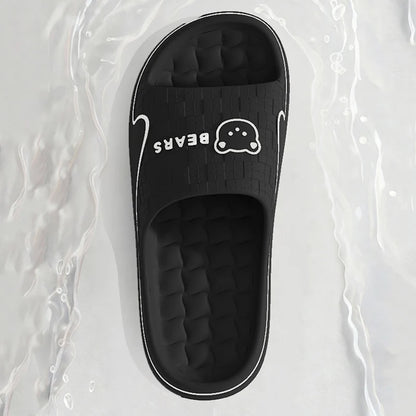 Women's Home Slippers Cute Cartoon EVA Indoor Home Bathroom Sandals Soft Sole Non-slip Summer Outdoor Beach Couple Shoes