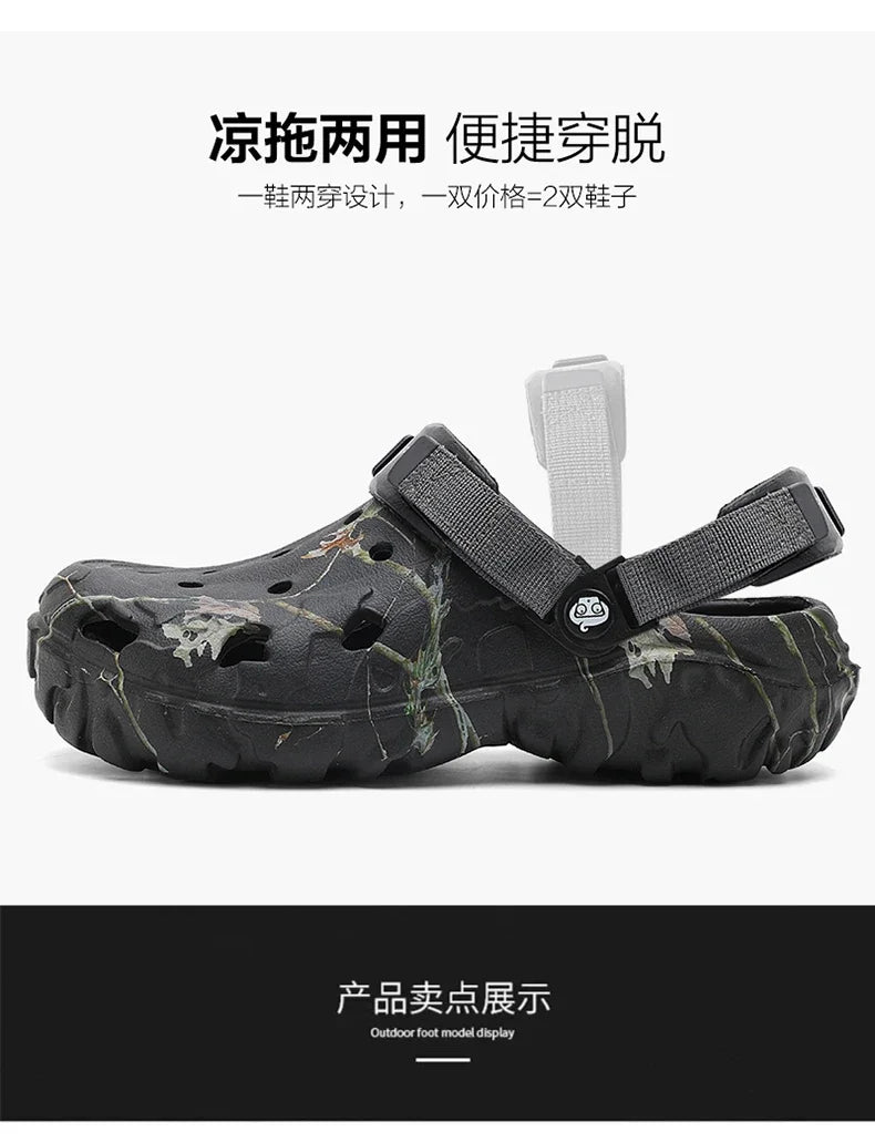 Men Slippers Summer Sandals EVA Platform Garden Shoes Unisex Flat Shoes Women Bedroom Slides High Quality Lightweight Beach