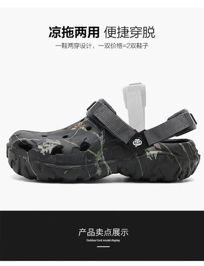 Men Slippers Summer Sandals EVA Platform Garden Shoes Unisex Flat Shoes Women Bedroom Slides High Quality Lightweight Beach