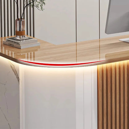 Customized Cashier Podium Counter Reception Desk Small Reception Desk For Salon Bancone Per Negozio Office Furniture
