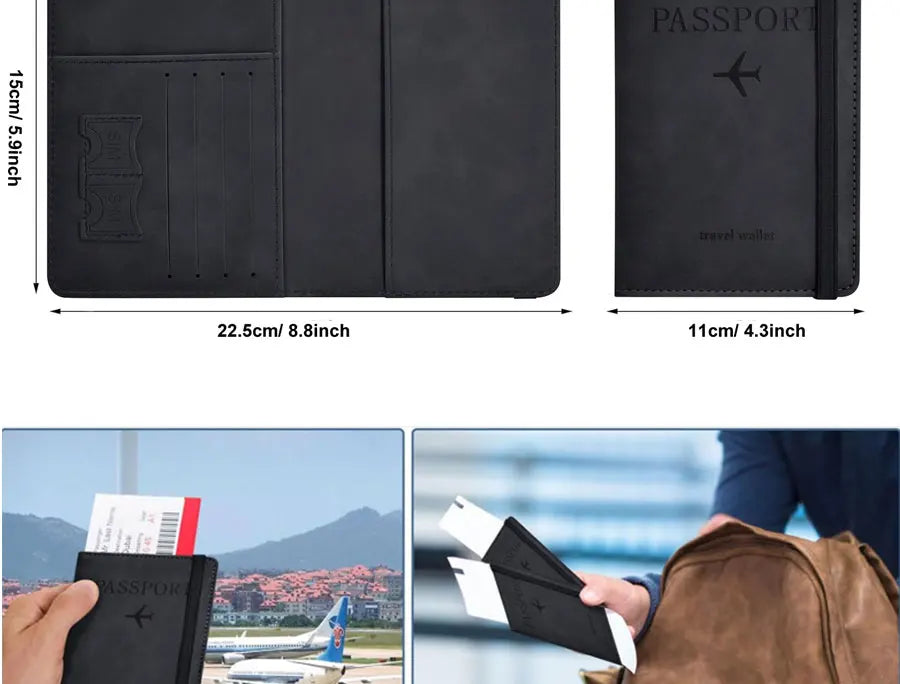 Passport Holder for Travel Essentials  Passport Wallet Cover Case for Travel  Accessories,Passport Book Holders for Women/Men